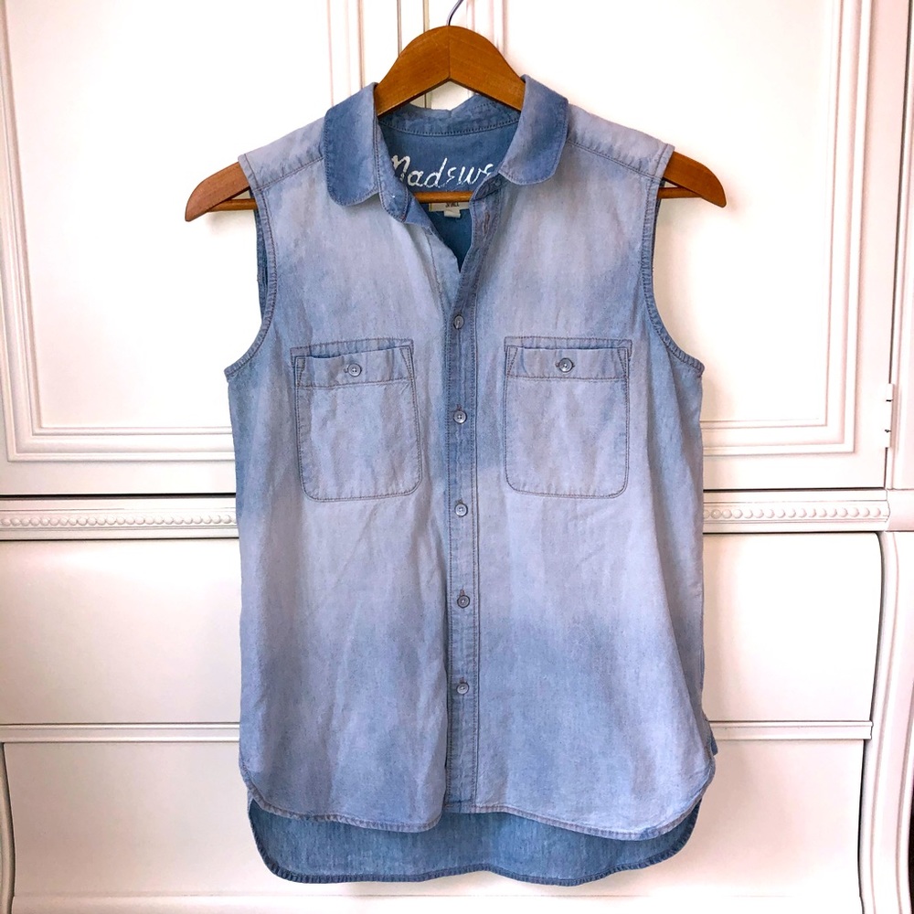 Madewell Denim Button Down Tank
